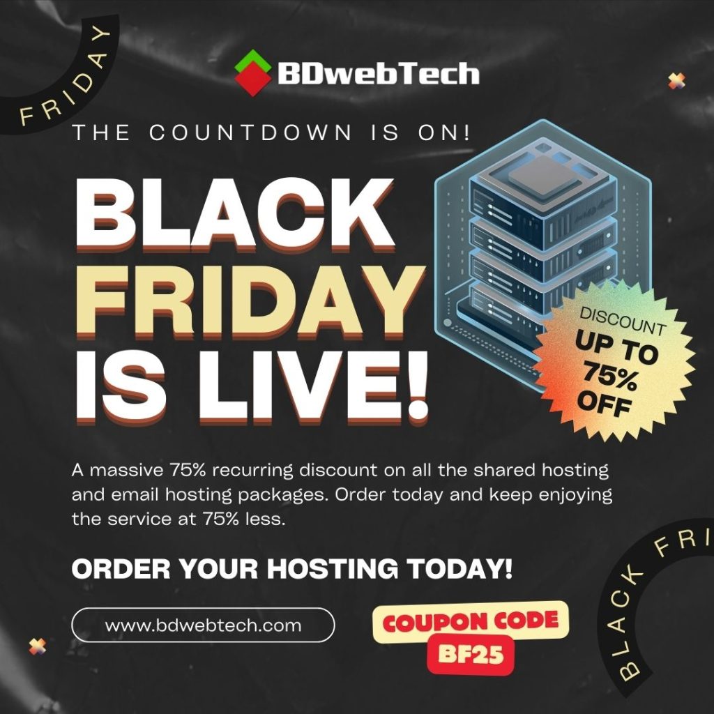BDwebTech Black Friday – 75% OFF with coupon BF25